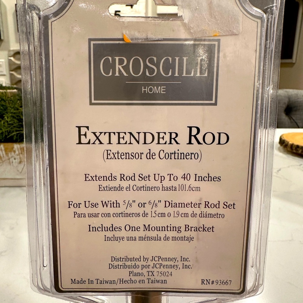 NWT Croscill Extender Rod